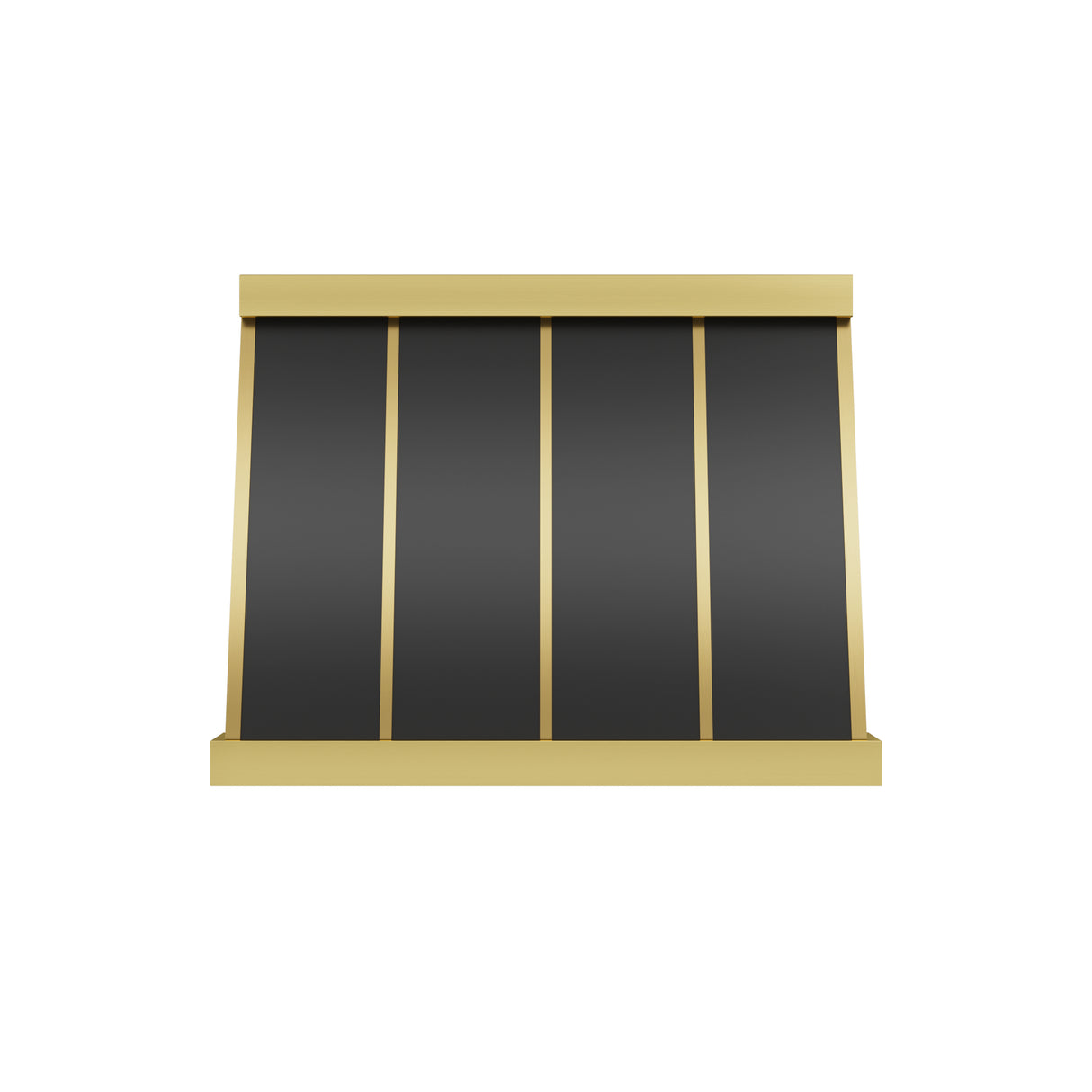 USA Luxury Stainless Steel Vent Hood Featuring Brass Straps URHS-121