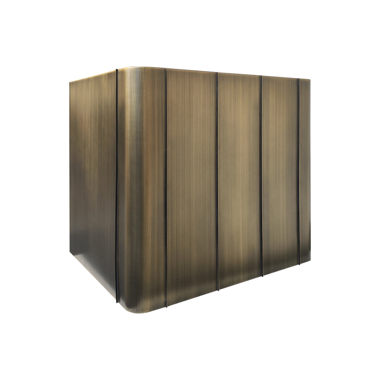 USA Minimal Box Shaped Custom Brass Range Hood URHB-140