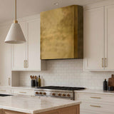 USA Minimal Box Shaped Handcrafted Brass Vent Hood URHB-158