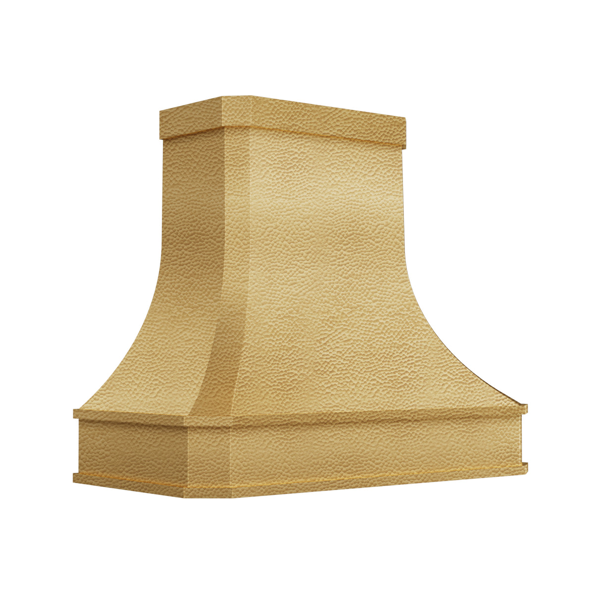 USA Minimal Brass Exhaust Hood with Heavy Hammered Finish URHB-114