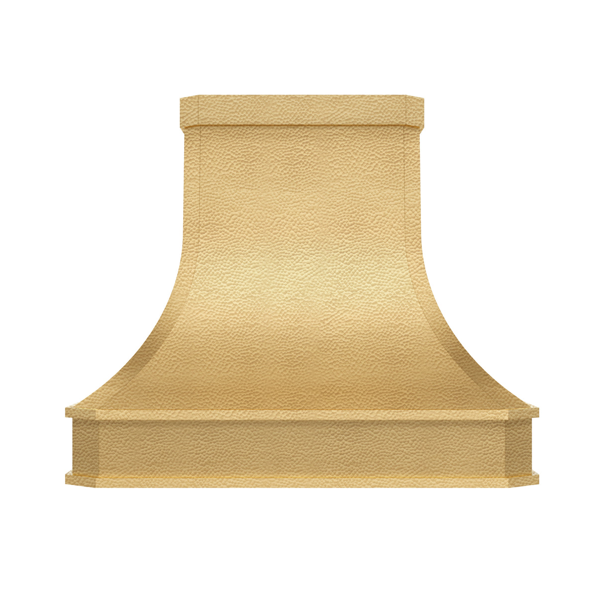 USA Minimal Brass Exhaust Hood with Heavy Hammered Finish URHB-114