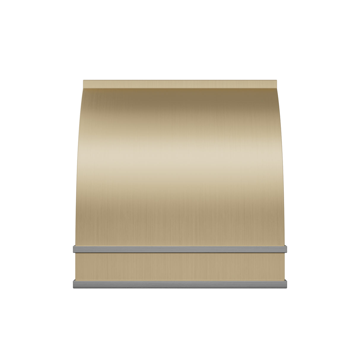 USA Minimal Brass Kitchen Hood Featuring Stainless Steel Straps URHB-113
