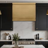 USA Minimal Brass Stove Hood with Box Shaped URHB-119