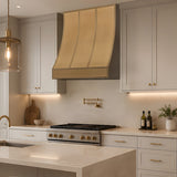 USA Minimal Custom Brushed Brass Stove Hood URHB-121