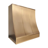 USA Minimal Custom Brushed Brass Stove Hood URHB-121