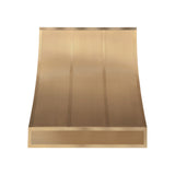 USA Minimal Custom Brushed Brass Stove Hood URHB-121