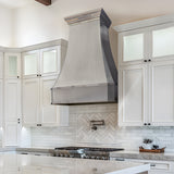 USA Minimal Stainless Steel Exhaust Hood Featuring Polished Straps URHS-222