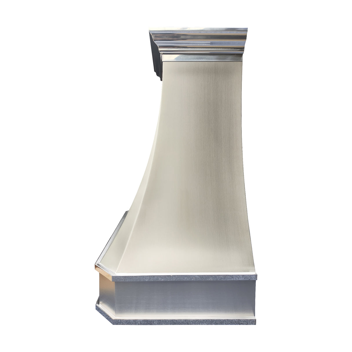 USA Minimal Stainless Steel Exhaust Hood Featuring Polished Straps URHS-222