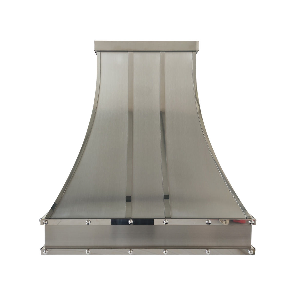 USA Minimal Stainless Steel Exhaust Hood with Round Handmade Rivets URHS-251