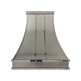 USA Minimal Stainless Steel Exhaust Hood with Round Handmade Rivets URHS-251