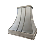 USA Minimal Stainless Steel Exhaust Hood with Round Handmade Rivets URHS-251