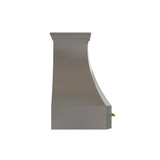 USA Custom Stainless Steel Kitchen Vent Hood with Brass Straps URHS-192