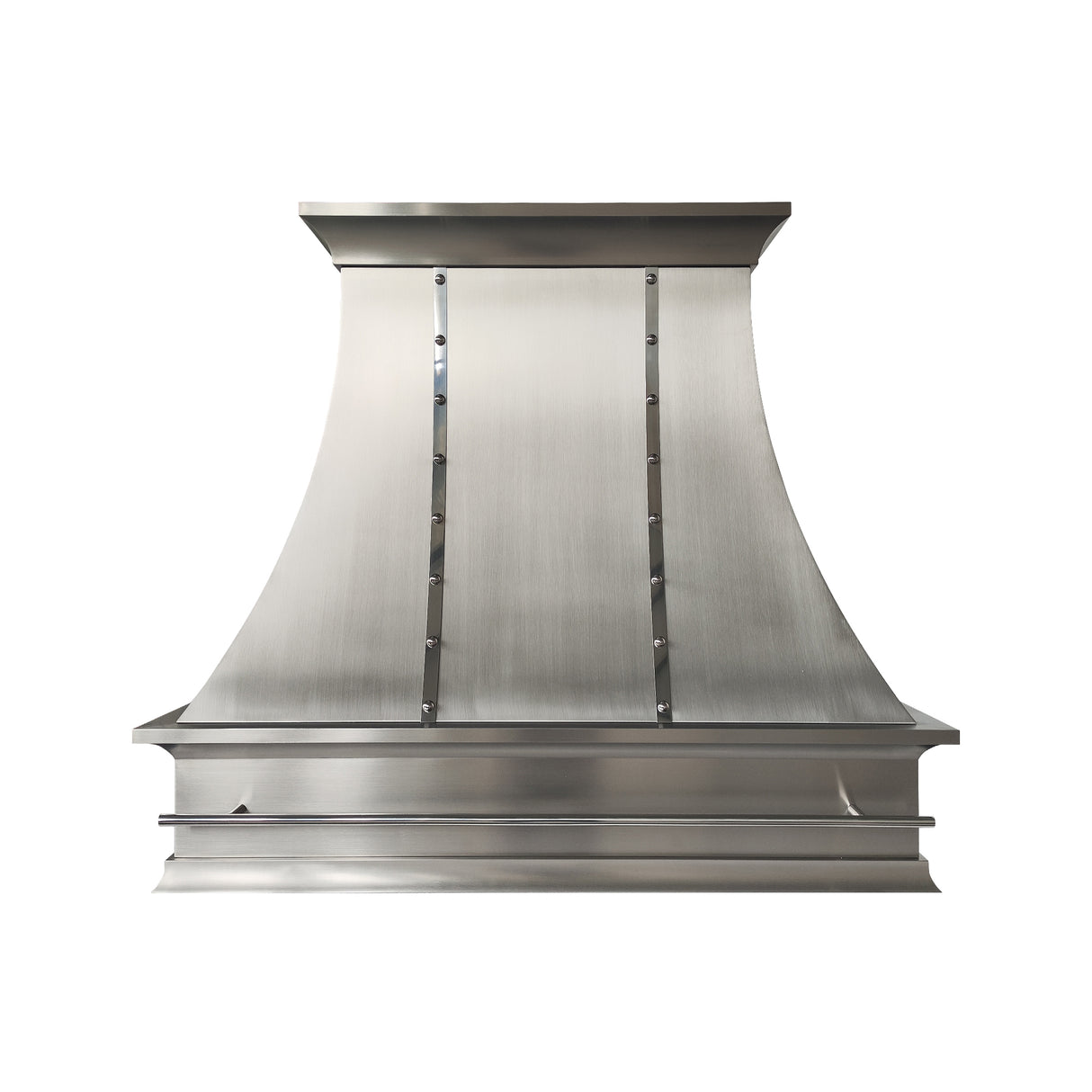 USA Minimal Stainless Steel Range Hood with Polished Decorated Straps URHS-231