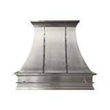 USA Minimal Stainless Steel Range Hood with Polished Decorated Straps URHS-231