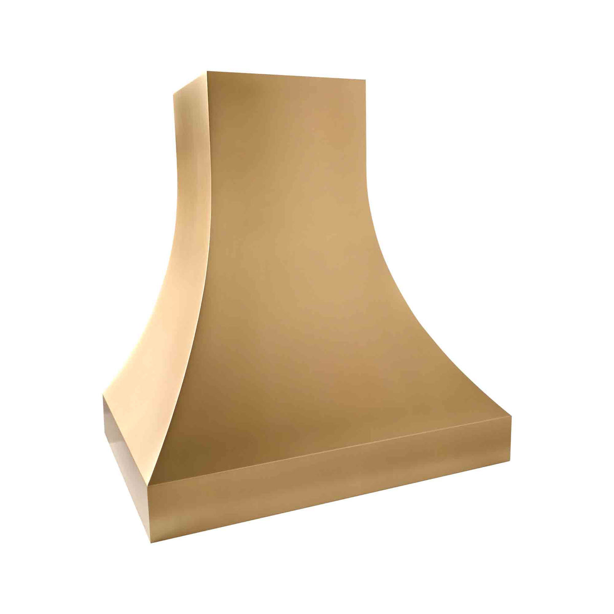 USA Minumal Handcrafted Brushed Brass Stove Hood URHB-169