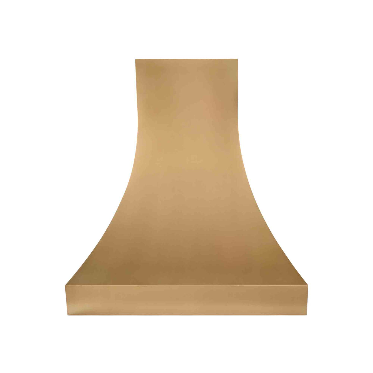 USA Minumal Handcrafted Brushed Brass Stove Hood URHB-169