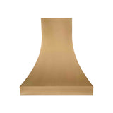 USA Minumal Handcrafted Brushed Brass Stove Hood URHB-169