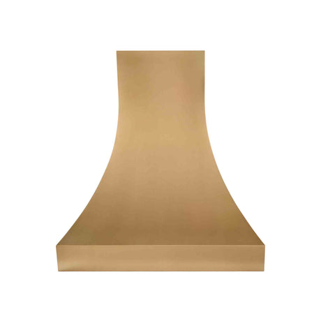 USA Minumal Handcrafted Brushed Brass Stove Hood URHB-169