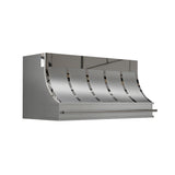 USA Modern Handmade Stainless Steel Vent Hood with Polished Details URHS-245