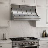 USA Modern Handmade Stainless Steel Vent Hood with Polished Details URHS-245