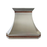 USA Modern Luxury Stainless Steel Range Hood with Copper Straps URHS-68
