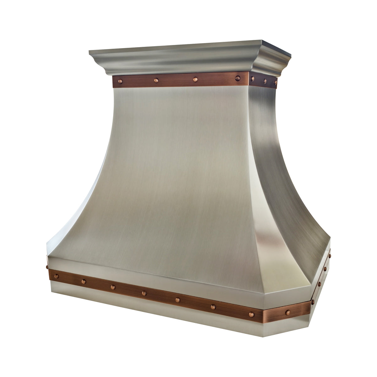USA Modern Luxury Stainless Steel Range Hood with Copper Straps URHS-68
