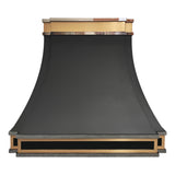 USA Modern Stainless Steel Vent Hood with Black Finish URHS-34