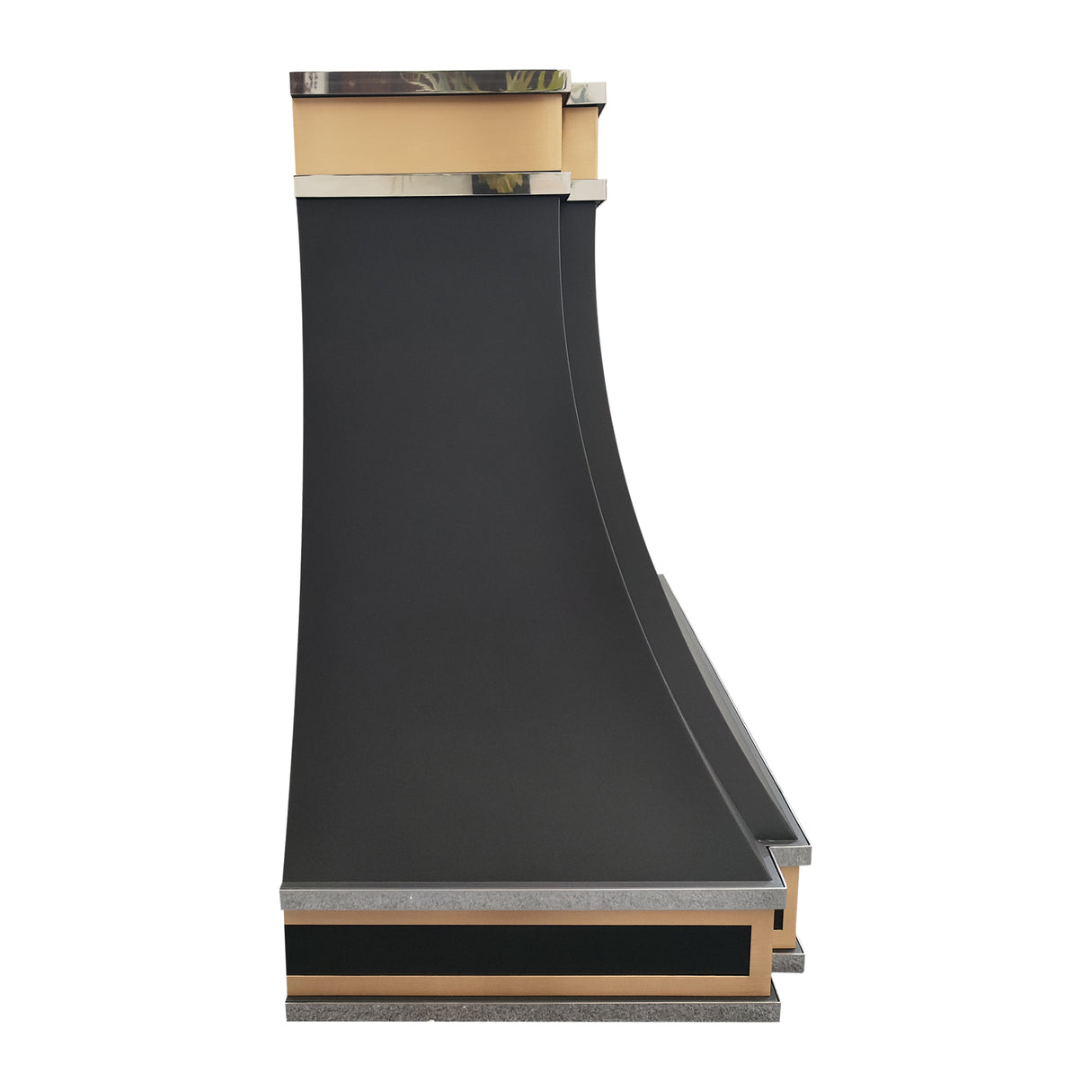 USA Modern Stainless Steel Vent Hood with Black Finish URHS-34