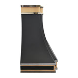 USA Modern Stainless Steel Vent Hood with Black Finish URHS-34