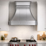 USA Modern Stainless Steel Exhaust Hood Featuring Artisan Rivets URHS-194