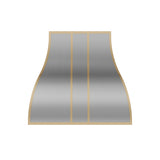 USA Modern Stainless Steel Exhaust Hood with Handmade Brass Straps URHS-252