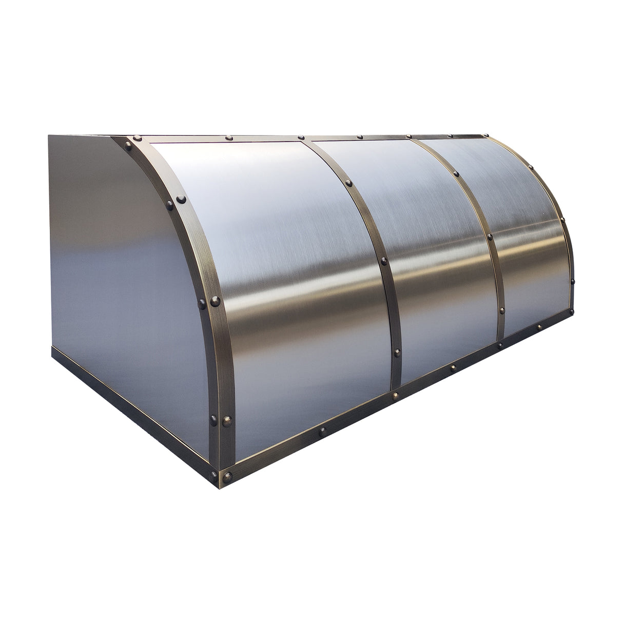 USA Modern Stainless Steel Kitchen Hood Featuring Artisan Straps USHS-134