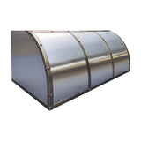 USA Modern Stainless Steel Kitchen Hood Featuring Artisan Straps USHS-134