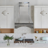USA Modern Stainless Steel Kitchen Hood with Artisan Apron URHS-176