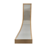 USA Modern Stainless Steel Stove Hood with Brass Trim URHS-130