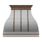 USA Modern Stainless Steel Vent Hood Featuring Classic Straps URHS-149