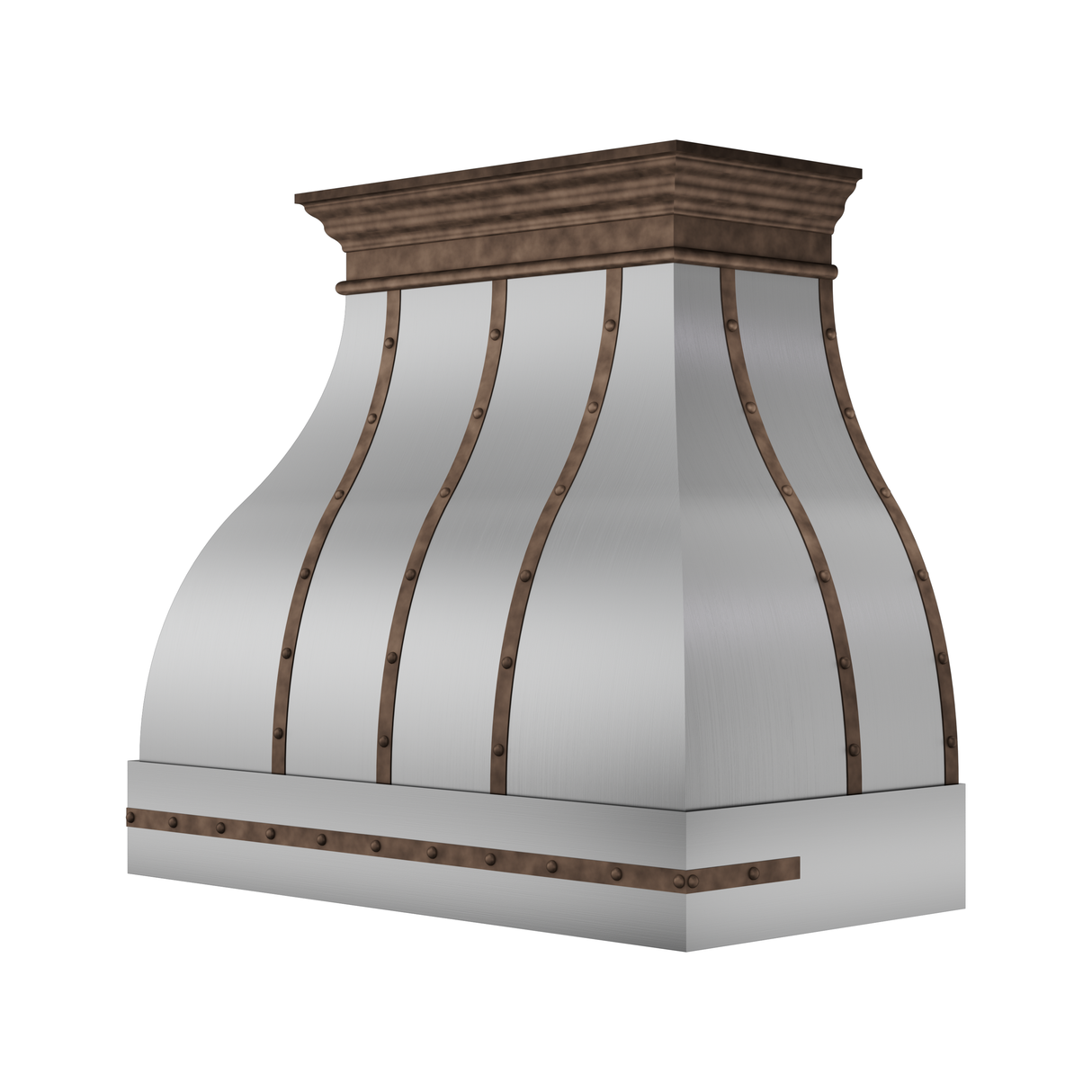 USA Modern Stainless Steel Vent Hood Featuring Classic Straps URHS-149