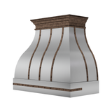 USA Modern Stainless Steel Vent Hood Featuring Classic Straps URHS-149