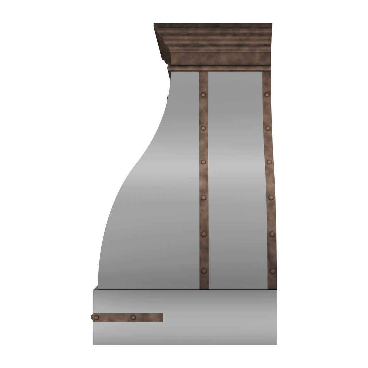 USA Modern Stainless Steel Vent Hood Featuring Classic Straps URHS-149