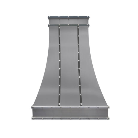 USA Modern Stainless Steel Vent Hood with Polished Straps URHS-125