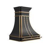 USA New York Designer Black Stainless Steel Stove Hood URHS-234