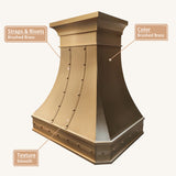 USA New York Luxury Handcrafted Brass Vent Hood URHB-58