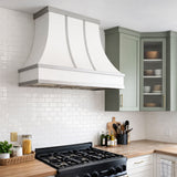 USA New York Minimal White Stainless Steel Vent Hood URHS-160