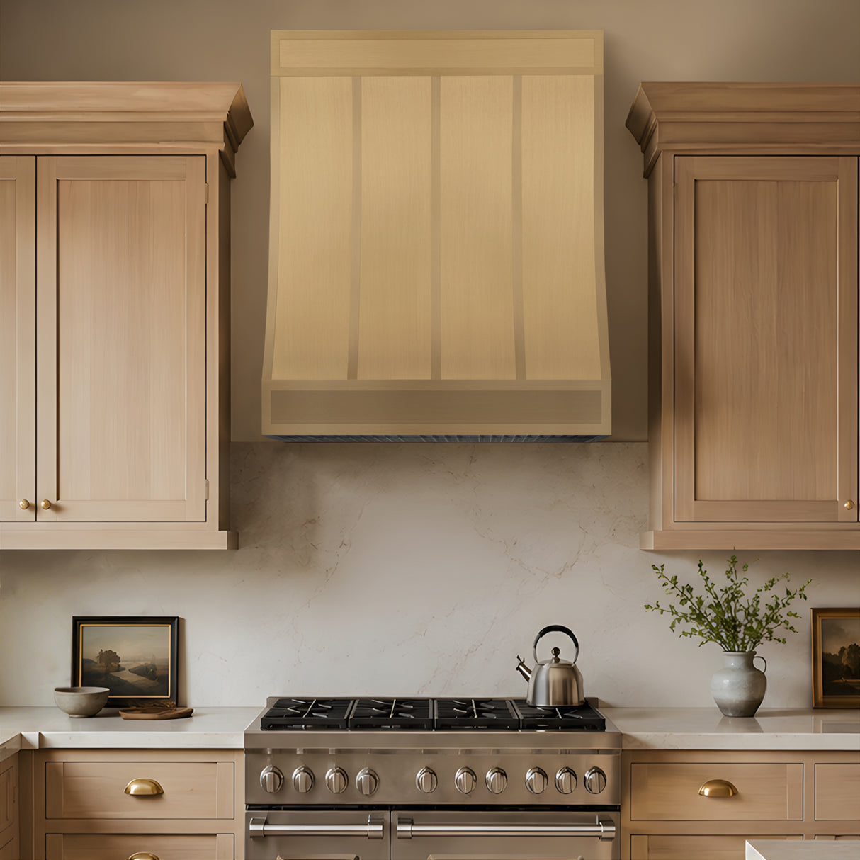USA New York Modern Custom Brass Range Hood URHB-57