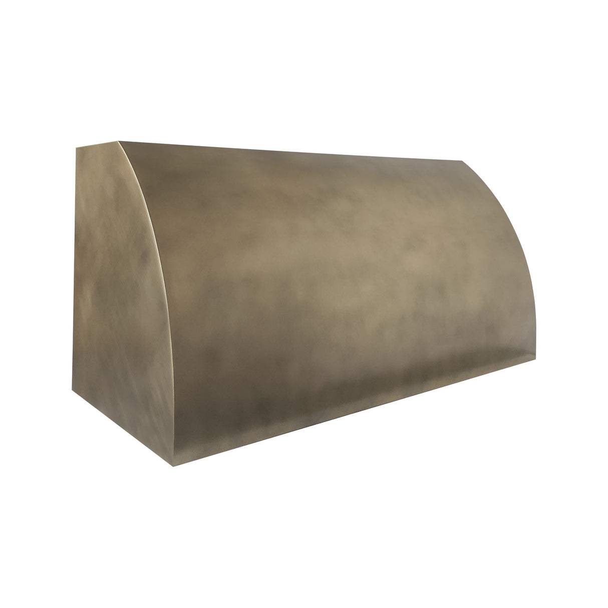 USA Non-directional Antique Brass Kitchen Hood with Modern Curved Shaped URHB-150