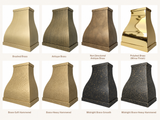 USA Polished Bell Shaped Custom Brass Exhaust Hood URHB-103