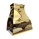 USA Polished Bell Shaped Custom Brass Exhaust Hood URHB-103