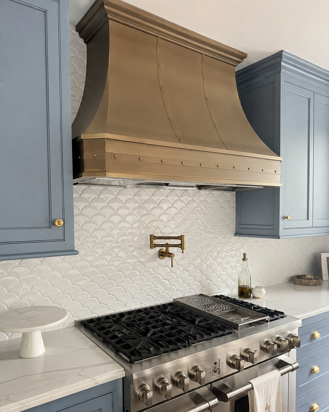 USA Premium Custom Brass Stove Hood URHB-59