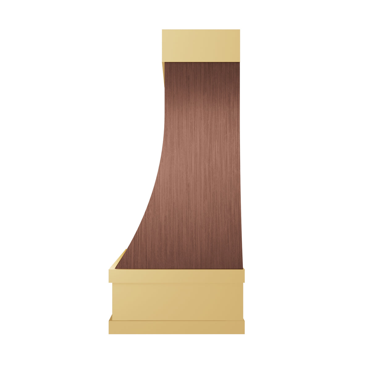USA Seattle Artisan Copper Vent Hood with Brass Trims URHC-81