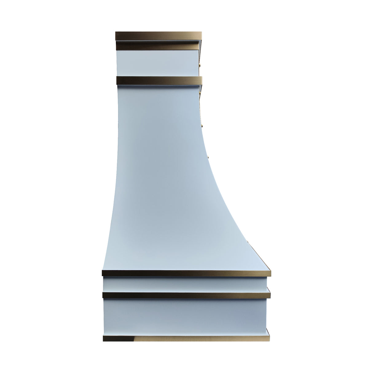 USA White Luxury Stainless Steel Range Hood with Arch Apron URHS-165